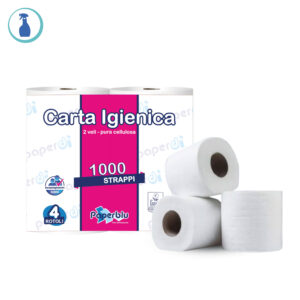 Carta igienica 1000 strappi / 2 veli - da €0,37 al rotolo